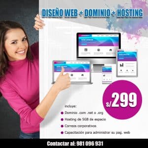 Promoción Diseño web Pack